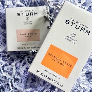 Dr. Barbara Sturm Face Cream Rich and Ceramide Face Oil Brand New SEALED in Box